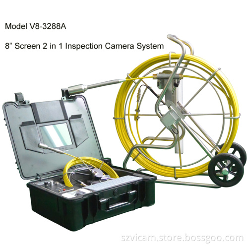 8" Screen 2 in 1 Inspection Camera System (V8-3288A)